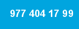 977 404 17 99 977 404 17 99